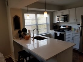 Island Kitchen - Topton and Wiltshire - Clayton Place Apartments