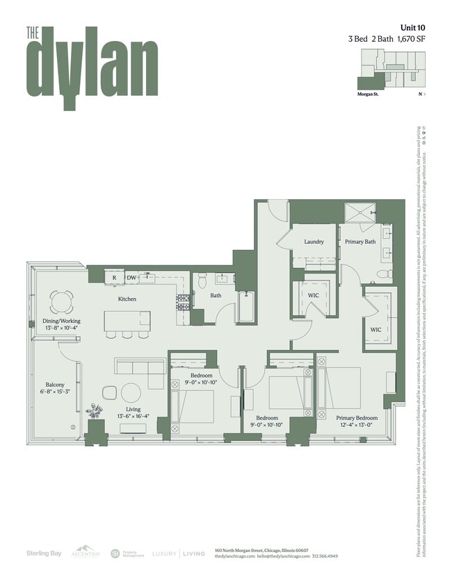Floorplan - The Dylan Chicago