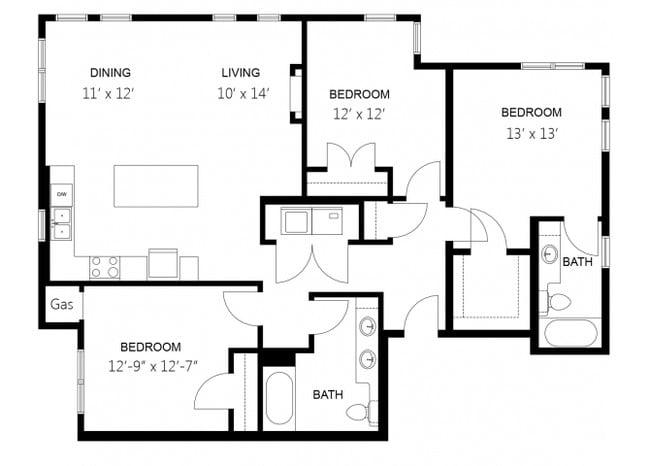 Floorplan - Siena Apartment Homes