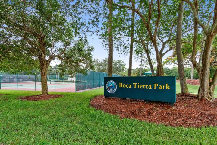 Public City of Boca Raton Boca Tierra Park is within the Colonnade neighborhood with tennis courts, basketball court, covered children's play area, jog/bike trails, exercise area, picnic area, restrooms, and plenty of green space to enjoy!! - 2662 NW 42nd St