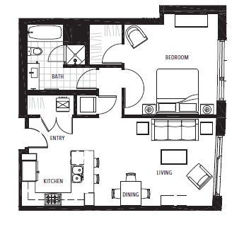 1BR/1BA - Richards Court