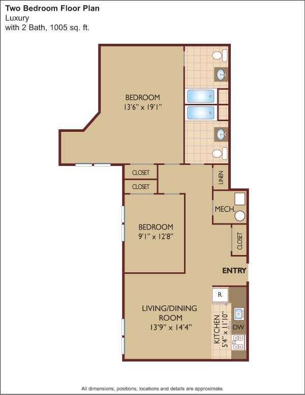 Floorplan - Vail Manor - 55+