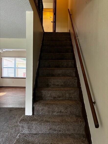 Now we'll head upstairs from the living room - 1205 Randolph St