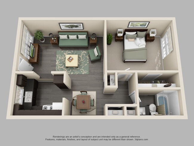 Floorplan - Bellestone Villas Apartments
