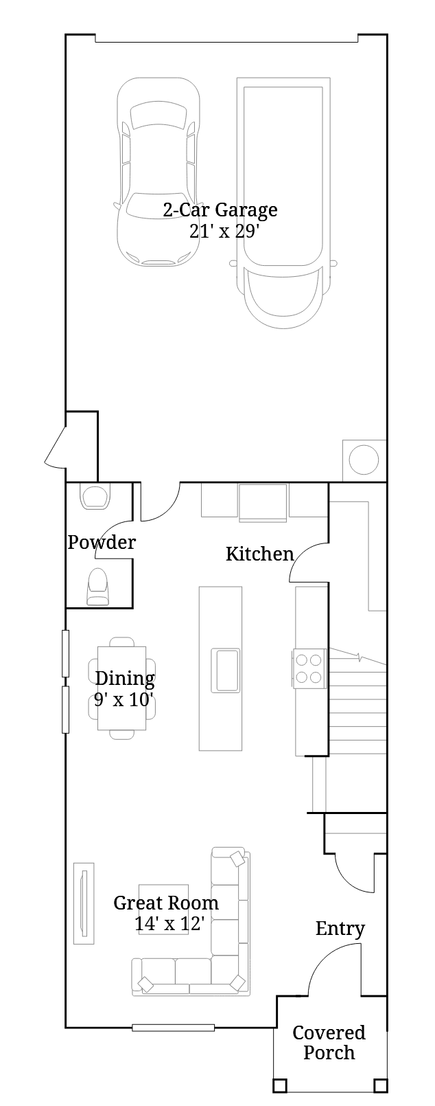 1st floor - 130 E Spirea Ln
