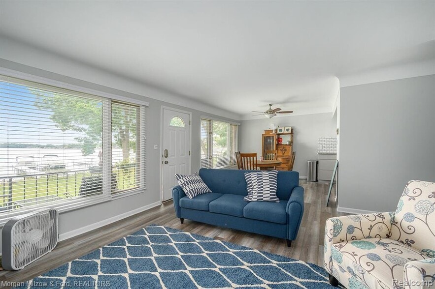 Living Room with Elizabeth Lake View - 5375 Cooley Lake Rd