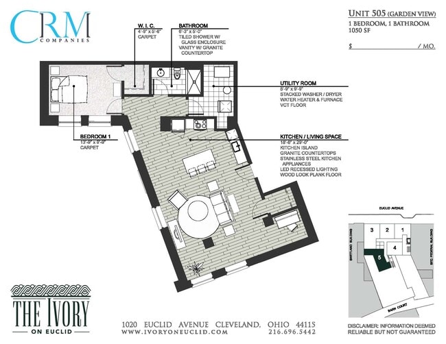 Floorplan - Ivory on Euclid