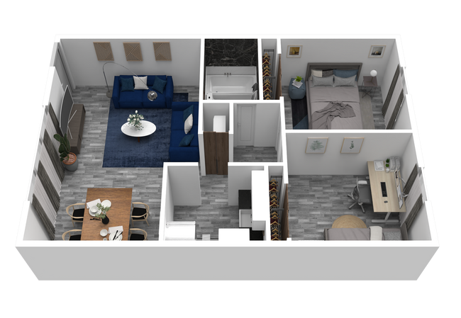 Floorplan - Tropical View Apartments