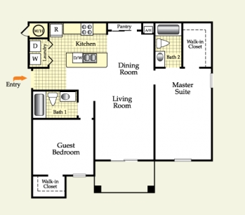 2BR/2BA - Fountains at San Remo Court