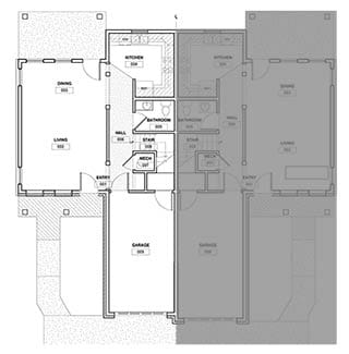 Type 'B' Building- Second Floor - Delaware Duplex