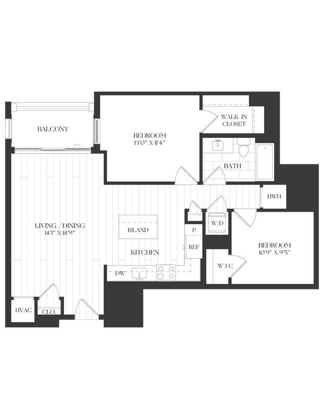Floorplan - The Barrett at Chevy Chase Lake