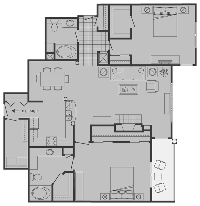 Floorplan - SaddleBrook Apartments