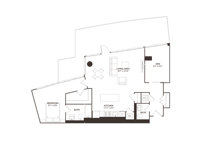 Floorplan - 8001 Woodmont
