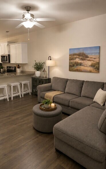 Living room. New laminate flooring downstairs. - 238 Yorktown Ln