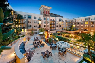 A vibrant courtyard serves as the heart of the community - Windsor Pasadena