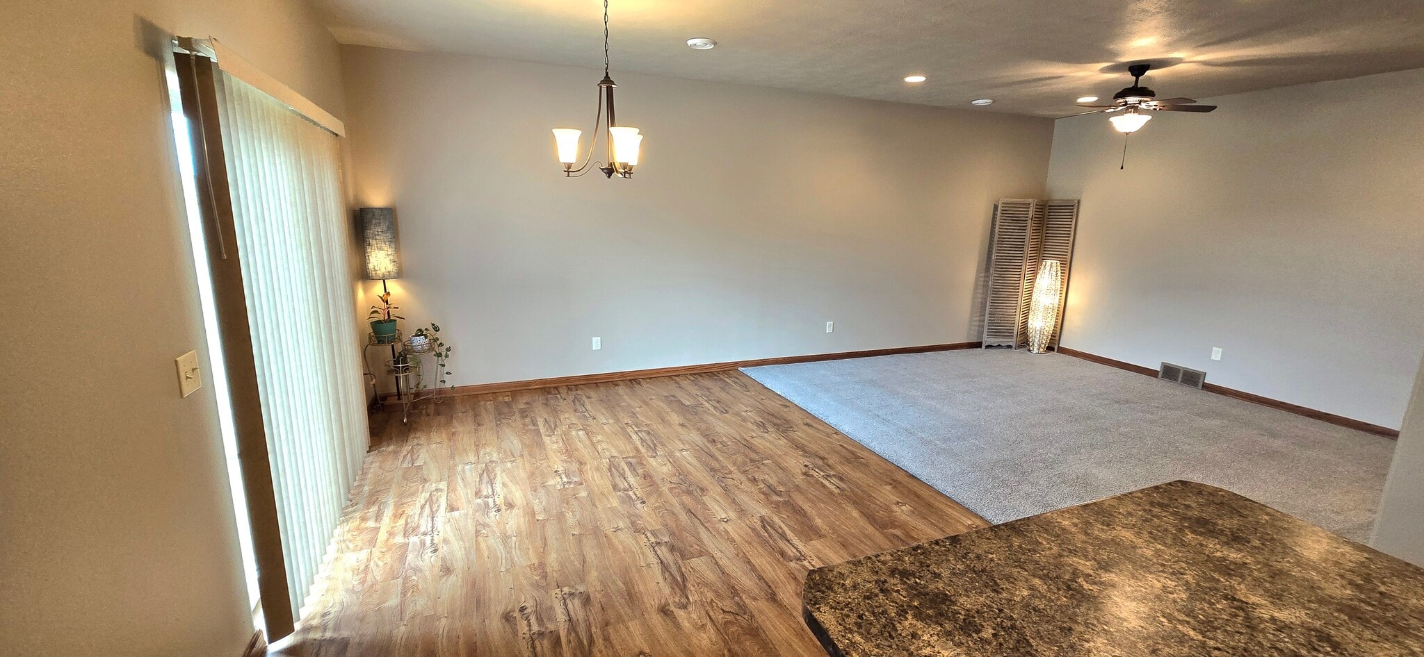 View of Dining Area and Living Room from Kitchen - 8413 W 53rd St