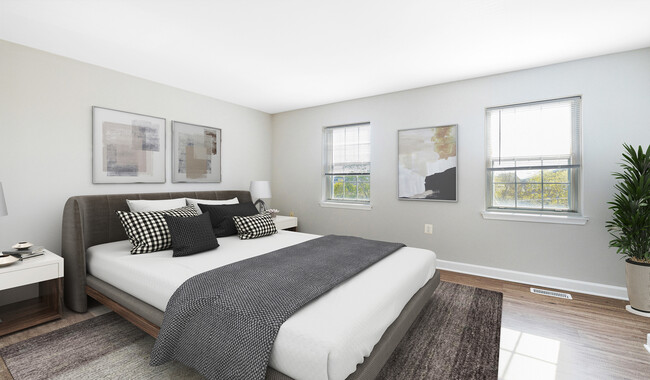 Spacious bedroom with ample natural light - Vaughan Place