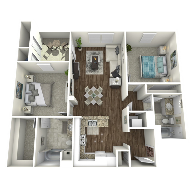 Floorplan - Paseos At Magnolia Luxury Apartments Homes