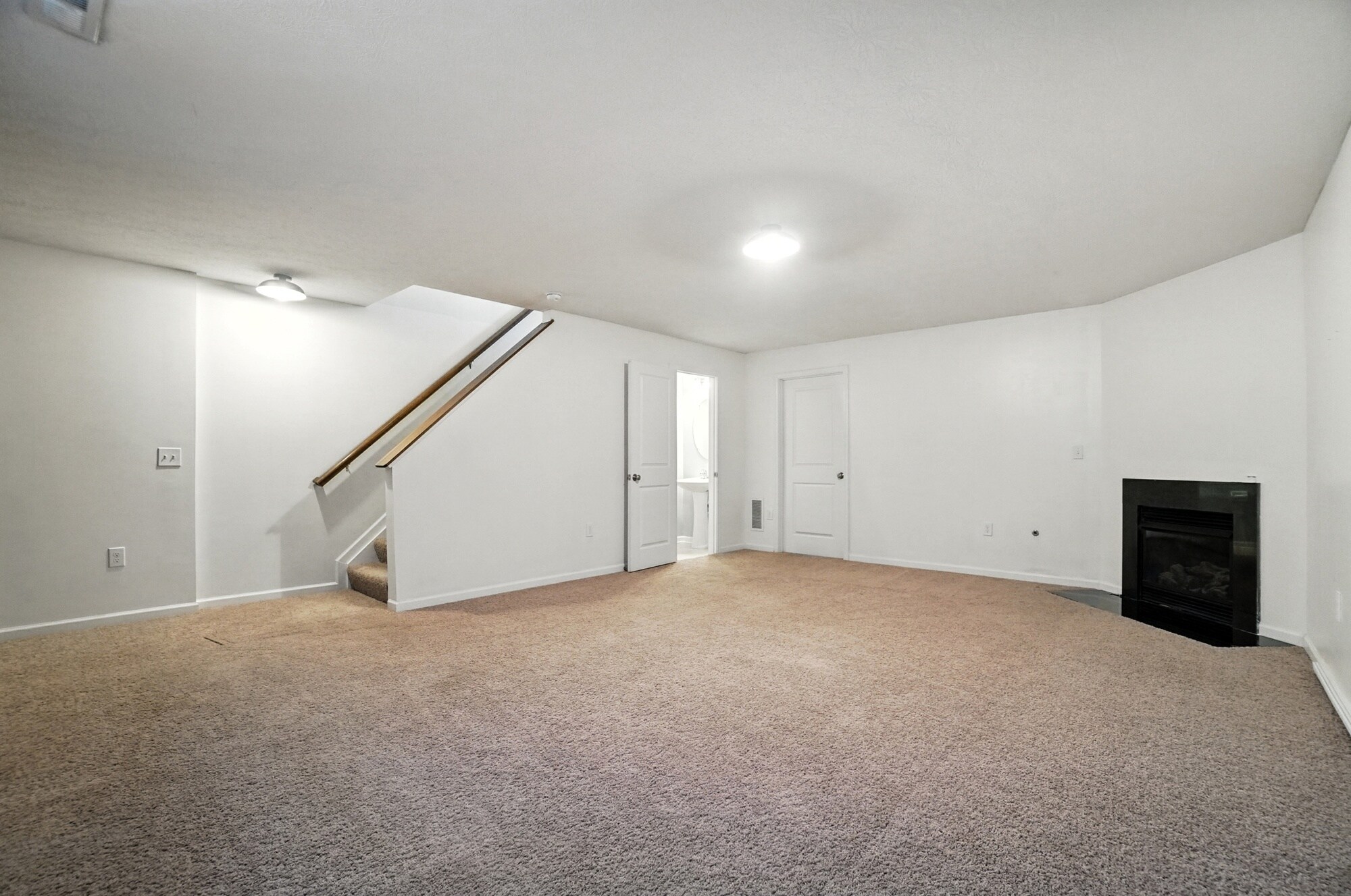 Basement with half bathroom and large storage room - 6169 Needletail Rd