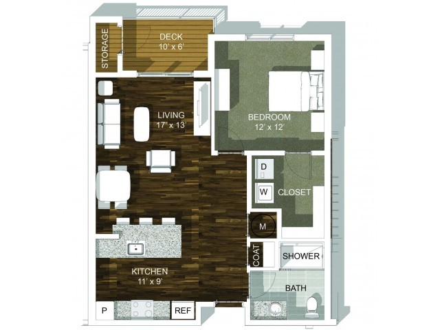 1 Bed - Coryell Commons