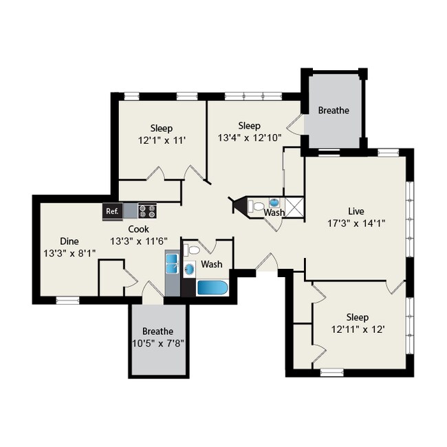 Floorplan - Reside on Irving Park