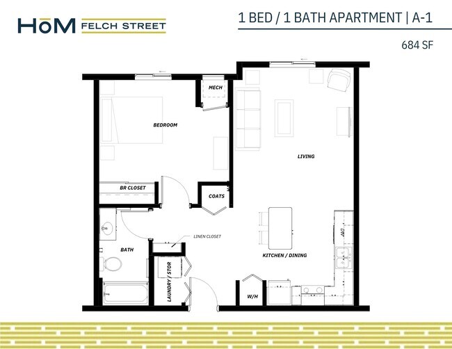 Floorplan - HoM Flats at Felch Street