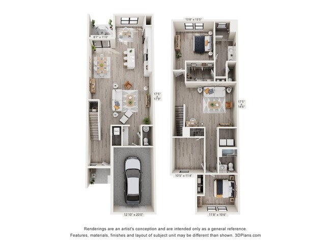 Floorplan - Juniper Pointe Townhomes