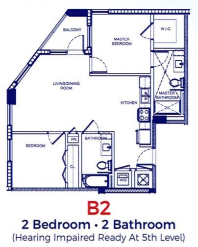 Floorplan - Sailboat Bend II - 55+ Apts.- NO VACANCY