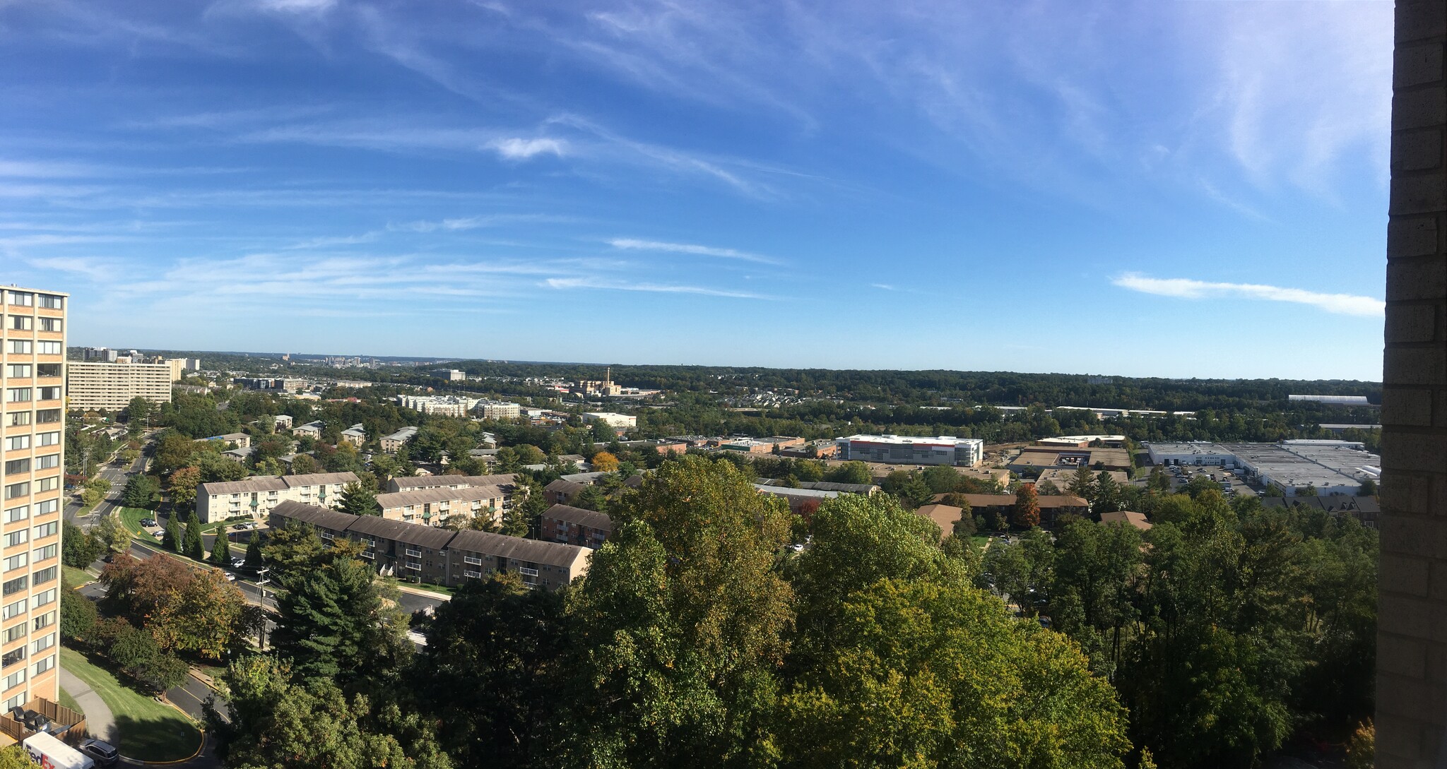 Daytime view from studio's window - 309 Yoakum Pky