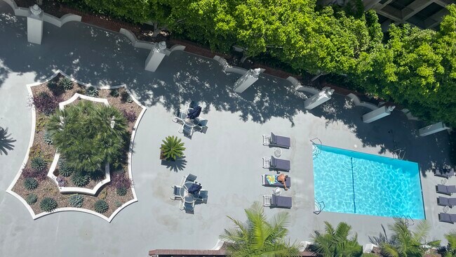 View from Balcony of Heated Swimming Pool - 7135 Hollywood Blvd