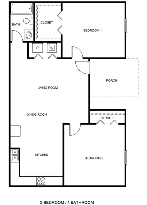 Floorplan - Valley Hill 55+ Apartments