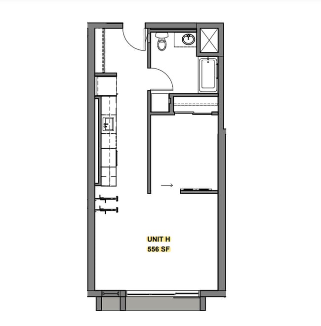Floorplan - Rose City Flats: New Apartments near the Iconic Hollywood District
