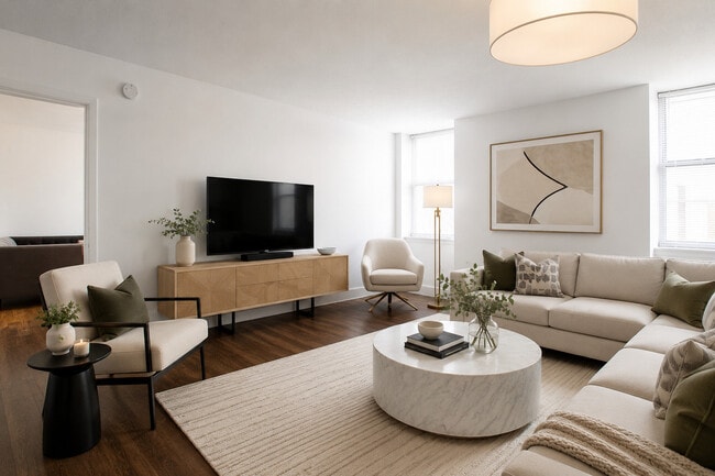Premium 2BR Apartment Living Room