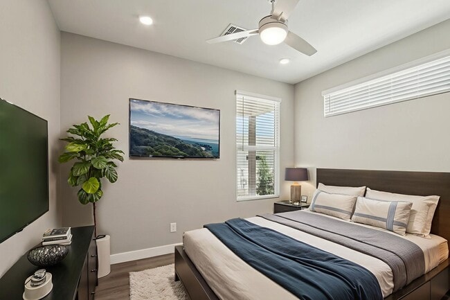 The Flats - Unit 2A - Bedroom Staged - The Flats at Jasper