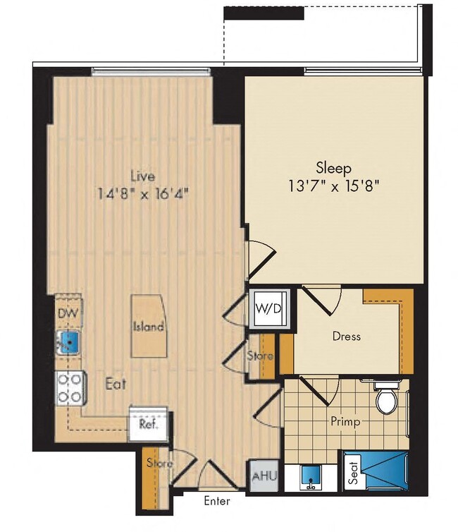 Floorplan - Flats 130 at Constitution Square