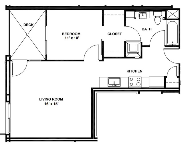 Floorplan - Crest Urban Apartments