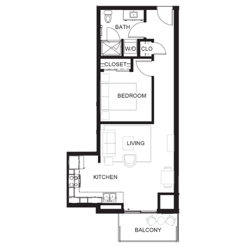 1 Bedroom 1 Bathroom Studio Suite Deluxe - The Station Lofts