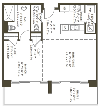 1BR/1.5BA - Midtown 4