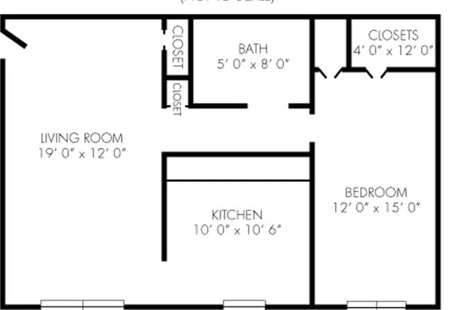 1BR/1BA - Riverstone Apartments
