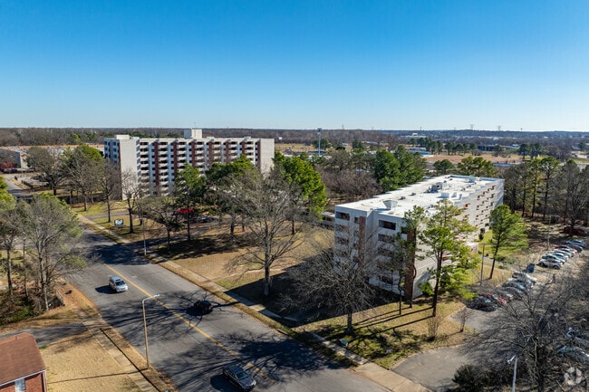 Aerial Photo - John Madison Exum Towers
