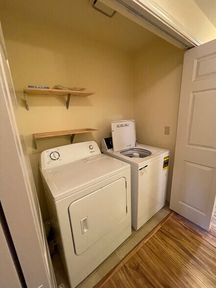 top of the line washer and dryer with storage - 280 NW Holly St