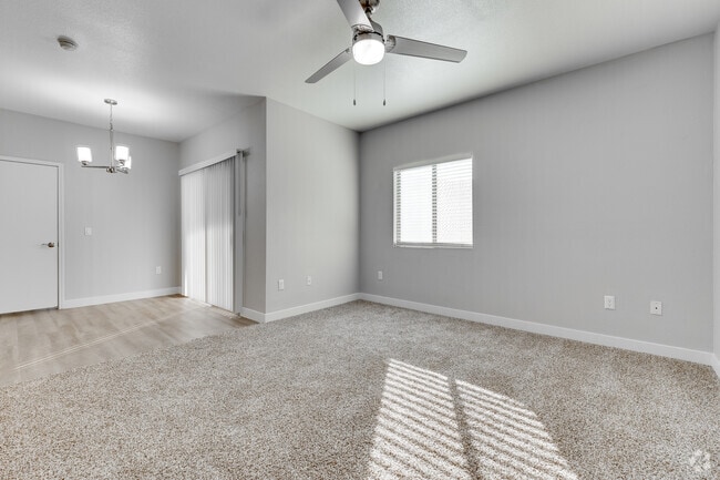 2BR, 2BA - 1068SF - Living Room - Citra Apartments