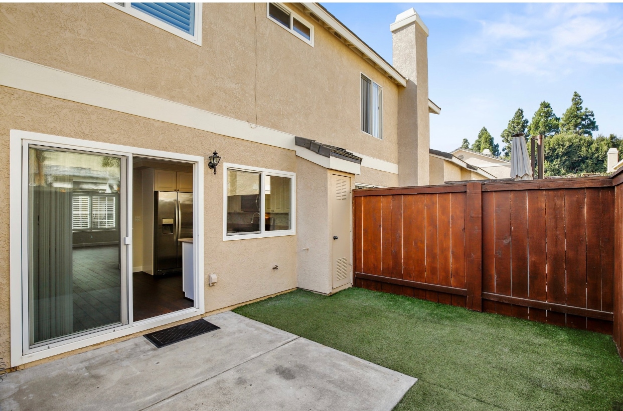 Outside private small backyard - 3653 Caminito Carmel Lndg