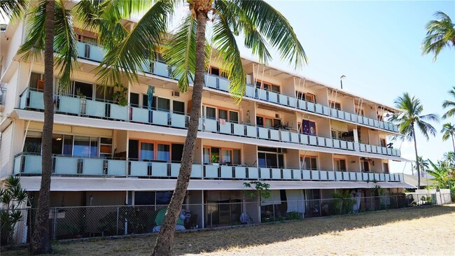 Pokai Bay Cabanas from beach - 85-933 Bayview St