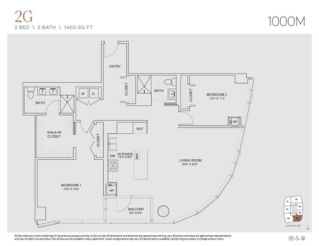 Floorplan - 1000M