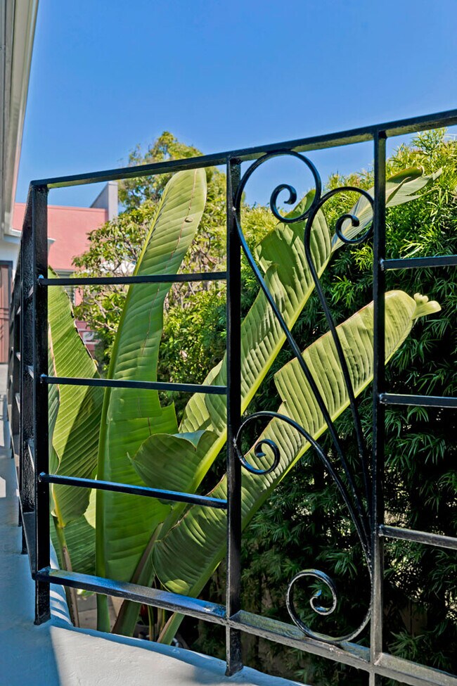 Vintage Railing Detail - 1035 N Sierra Bonita Ave