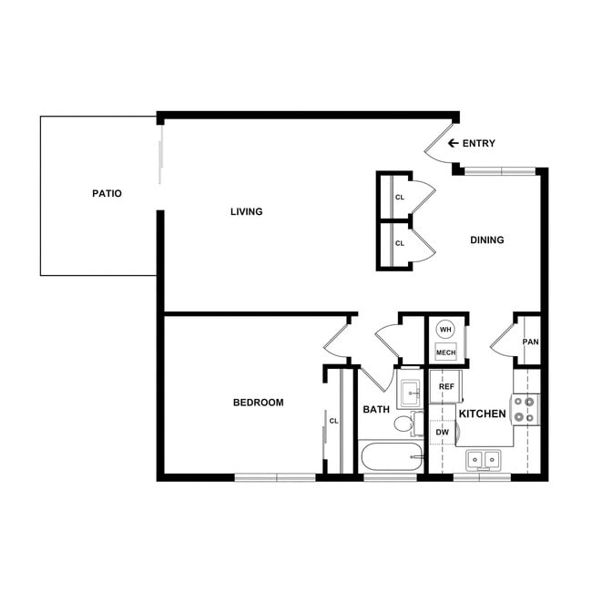 Floorplan - Standiford Court Apartments