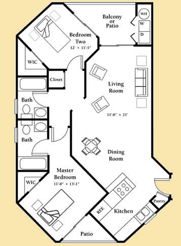 2BR/2BA - Chandler Parc