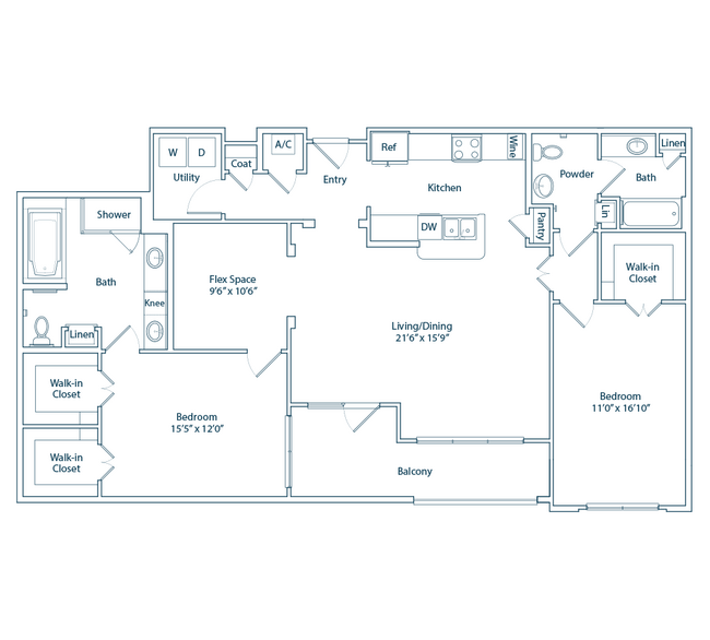 The Chevy Chase (alt) Floor Plan - The Belle Meade at River Oaks