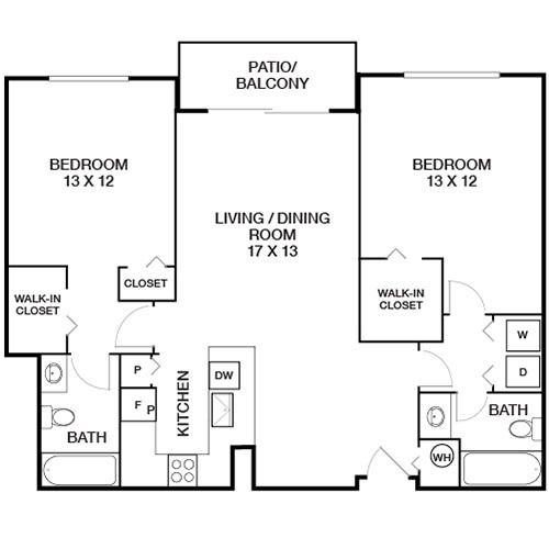 Floorplan - Yacht Club Apartments